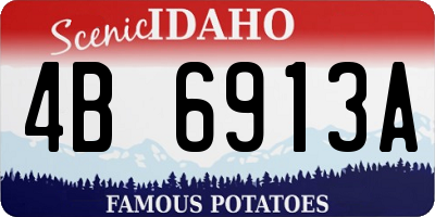 ID license plate 4B6913A