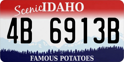 ID license plate 4B6913B