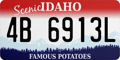 ID license plate 4B6913L
