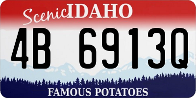 ID license plate 4B6913Q