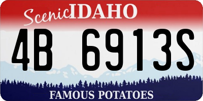 ID license plate 4B6913S