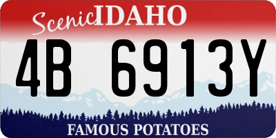 ID license plate 4B6913Y