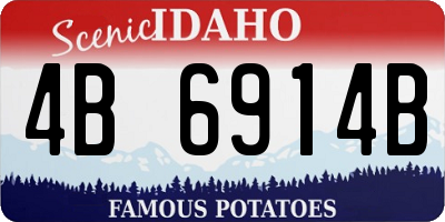 ID license plate 4B6914B