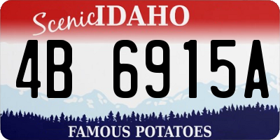 ID license plate 4B6915A