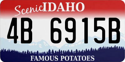 ID license plate 4B6915B