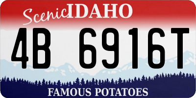 ID license plate 4B6916T