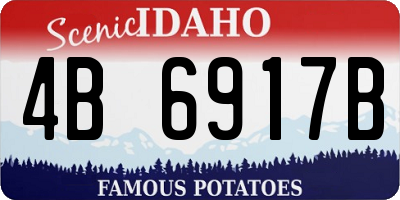 ID license plate 4B6917B