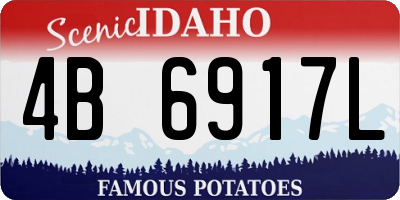 ID license plate 4B6917L