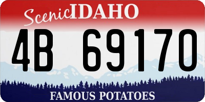 ID license plate 4B6917O