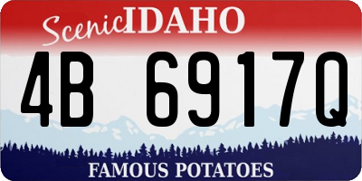 ID license plate 4B6917Q