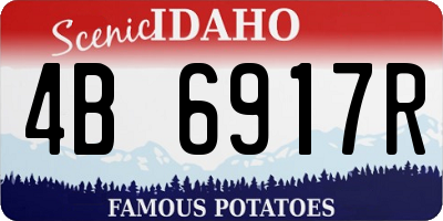 ID license plate 4B6917R