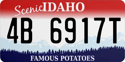 ID license plate 4B6917T