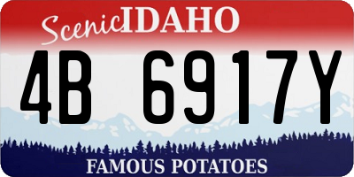 ID license plate 4B6917Y
