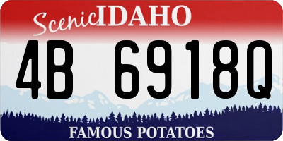 ID license plate 4B6918Q