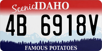 ID license plate 4B6918V