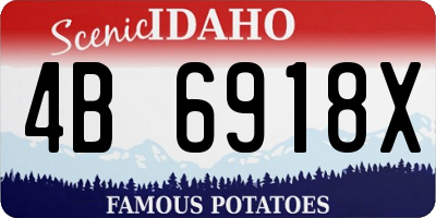 ID license plate 4B6918X