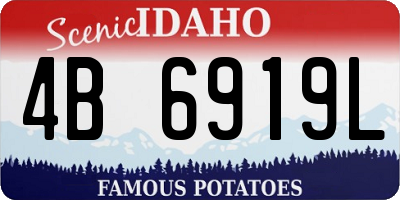 ID license plate 4B6919L