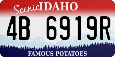 ID license plate 4B6919R