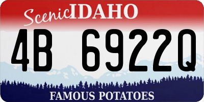ID license plate 4B6922Q