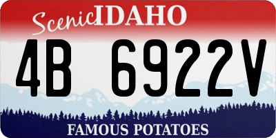 ID license plate 4B6922V