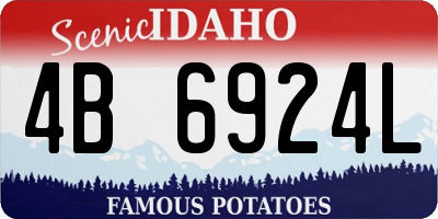 ID license plate 4B6924L