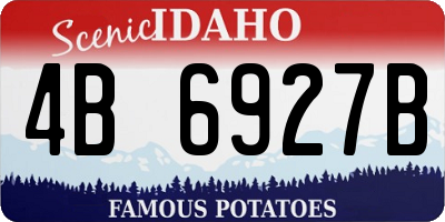 ID license plate 4B6927B