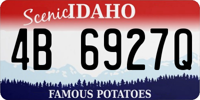 ID license plate 4B6927Q