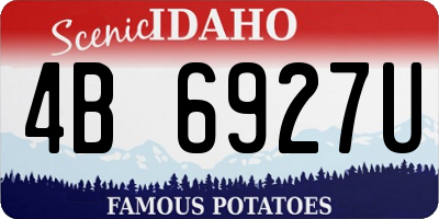 ID license plate 4B6927U