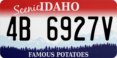 ID license plate 4B6927V