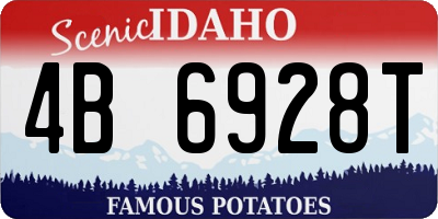 ID license plate 4B6928T