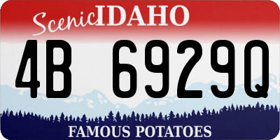 ID license plate 4B6929Q