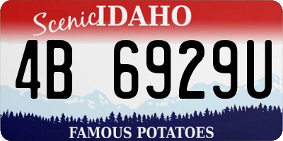 ID license plate 4B6929U