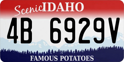 ID license plate 4B6929V
