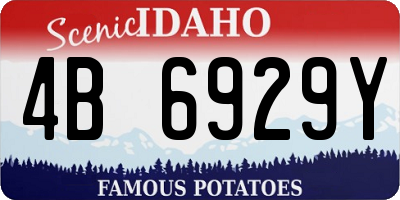 ID license plate 4B6929Y