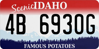 ID license plate 4B6930G