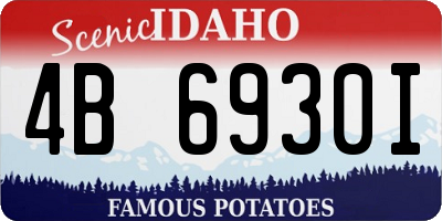 ID license plate 4B6930I