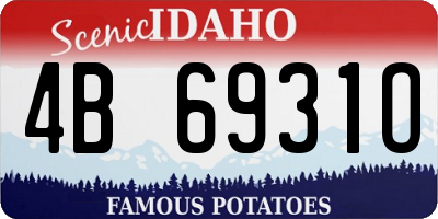 ID license plate 4B6931O