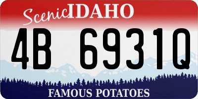 ID license plate 4B6931Q