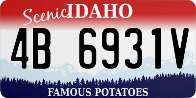 ID license plate 4B6931V