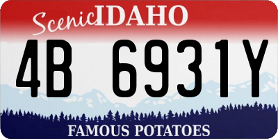 ID license plate 4B6931Y