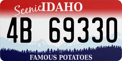 ID license plate 4B6933O