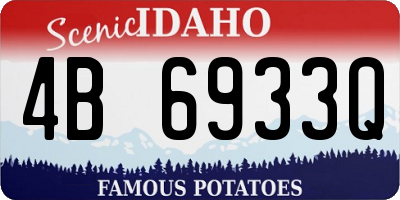 ID license plate 4B6933Q