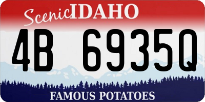 ID license plate 4B6935Q