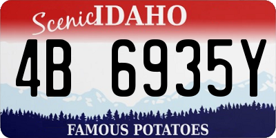 ID license plate 4B6935Y