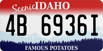 ID license plate 4B6936I