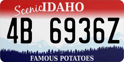 ID license plate 4B6936Z