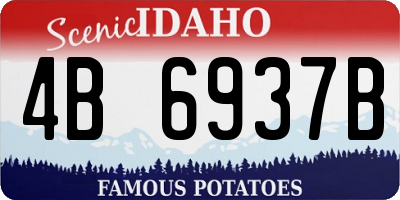 ID license plate 4B6937B