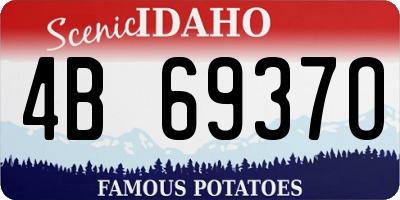 ID license plate 4B6937O