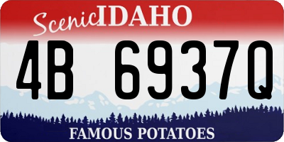 ID license plate 4B6937Q