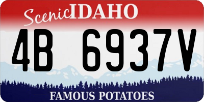 ID license plate 4B6937V